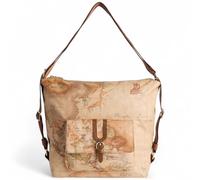 Moda Alviero Martini 1 Classe Borsa Donna Zaino Geo Marrone - LD35-S578-0548