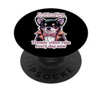 Moda amante dei cani donne uomini chic Pet elegante animale piccolo cane PopSockets PopGrip Adesivo
