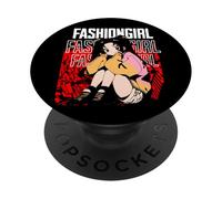 Moda anime ragazza Stile estetico PopSockets PopGrip Adesivo