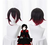 Moda anime RWBY Red Trailer Ruby Rose Parrucca corta Costume cosplay Donna Uomo Capelli sintetici Parrucche da festa di Halloween KUZW025A