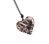 Moda Argento Stampa Animale Pendente Collana Con Oro Amore Cuore Fascino Accessori Per Donne E Uomini Alla Moda Collana Ciondolo Cuore, Taglia unica, come descritto, come descritto