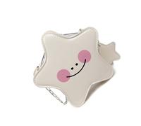 Moda Avanti Modello Stella Piccola Borsa Densa Crossbody Piano Impermeabile Sostanza Semplice Viso per l'Esistenza Città PU Tiny Bag, Ow, Bellezza di massa