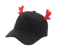 Moda Baseball Per Le Donne Cervo Cappello Da Baseball Per Strada Indossare All'aperto Escursionismo Campeggio Parasole Copricapo, Nero , Taglia unica