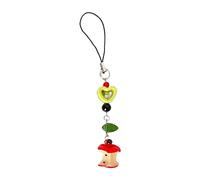 Moda Bitten Fruit Bead Ciondolo Telefono Cinghie Cordino Tasca Portachiavi Cinghia Zaino Fascino Decorazione Auto Catena Pendente Telefono Cordino Per Cartoon Charm Catena, Misura unica, come
