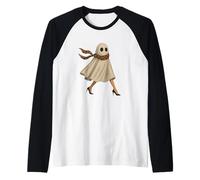 Moda Boo Ghost Runway Strut Divertente Tacchi Alti Sciarpa Sassy Maglia con Maniche Raglan