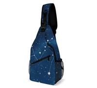 Moda Borsello A Tracolla Constellation Galaxy Starry Night Stars Midnight Borse Petto Pratica,Sportivo Borsa A Petto per Alpinismo Ciclismo Trekking