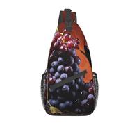 Moda Borsello A Tracolla Red Wine Grapes Printed Borsa A Tracolla Tattica Sportivo,Libero Borsa Crossbody per Uomo Outdoors Trekking