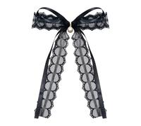 Moda Bowknot Spille Elegante Bowknot Pin Pizzo Texture Distintivo Per Le Donne Maglione E Cappotto Accessori Antiscivolo Armadio Pin, Misura unica, come descritto