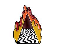 Moda Burning Mountain Peak Smalto Bottone Pin Badge Spilla Bavero Gioielli Regalo Multicolore Creativo e utile Fashion with Nice