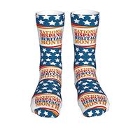Moda Calzini Sportivi National Hispanic Heritage Month Calze Uomo Classici Sportive Running Calzini per Sport Palestra Outdoor 40cm
