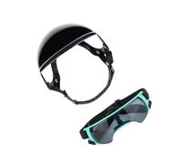 Moda Cane Sport Casco Occhio Occhiali Protettivi Set per Esplorazione Città Attività All'aperto Escursionismo Ciclismo Attrezzatura Cane Casco protettivo con Occhiali