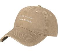 Moda Cappellino da Baseball You Look Mean I Am Move Cappello Piatto Normale Trucker Cappellino per Uomo Pesca Unisex