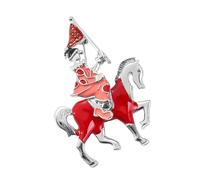Moda Cavaliere Cavallo Spilla per Cappotti e Giacche Abbigliamento Cappotto Accessori per Donne Ragazze Equestre Pin per Cappotto e Sciarpa Attacco Moda Cavaliere Cavaliere Spilla Gioielli, One Size