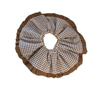 Moda Checked Hair Scrunchies Per Le Donne Ragazza Increspatura Dei Capelli Elastico Estetica Cravatta Per Ufficio Signora Supporto Dei Capelli Delicato