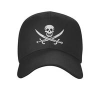 Moda Classica Jolly Roger Skull And Cross Bones Berretto da Baseball per Uomo Donna Traspirante Cappello da papà Cappellini Snapback all'aperto Cool