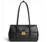 Moda Coccinelle Borsa a spalla C-Me Lock Large Donna Noir in Pelle grana