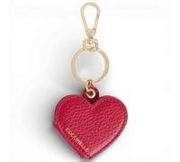 Moda Coccinelle Charm Portafoto Hearty Donna Scarlatto in Pelle e Metallo