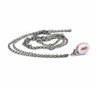 MODA Collana dArgento con Perla Rosa 100 CM TAGFA-00053