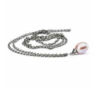 MODA Collana dArgento con Perla Rosa 60 CM TAGFA-00049