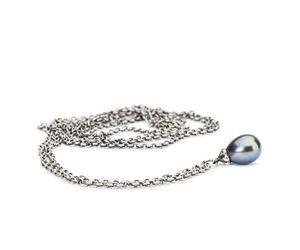 MODA Collana Fantasia con Perla Pavone 100 cm TROLLBEADS - TAGFA-00060