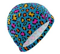 Moda Colore Leopard Blu nuotare uomini per Unisex Adulti Capelli Corti nuoto impermeabile per gli uomini Protezione dei capelli e Drag Riduzione gorro para nadar
