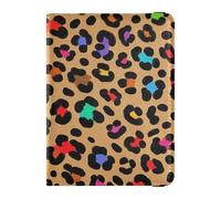 Moda Colore Leopardo Marrone In Pelle Titolare del passaporto per gli uomini di viaggio per il Vaccino Titolare Della Carta Della Copertura Combo Caso del Passaporto per gli uomini