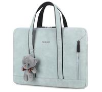 Moda Computer Fodera Del Sacchetto Del Manicotto Per Il Caso Delle Donne PC Sottile E Leggero Notebook Notebook PU Tablet Borsa 15, K, light blue