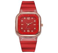 Moda con quadrante da donna cinturino in silicone uomo e donna coppia studente orologio Android uomo, B, One Size