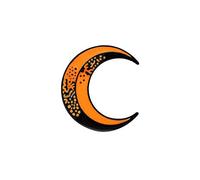 Moda Crescent Moon Cappotto Giacca Spilla Bottone Pin Smalto Unisex Regalo per Feste Giallo Robusto e Pratico Practical And Attractive