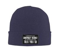 Moda Cuffia Beanie I Identify As A Conspiracy Theorist Pronouns Are Told You So Cappellini Skull Antivento Cappello Lavorato per Moto Adulto Correre