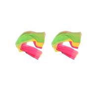 Moda danza del ventre velo sciarpa scialle molteplici usi -04, Set da 2 (verde, giallo, rosa), Etichettalia unica