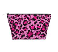 Moda di bellezza di lusso leopardo rosa, Borsa da toilette Borsa per trucco Borsa per cosmetici Borsa da toilette da viaggio portatile