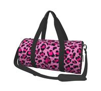 Moda di bellezza di lusso leopardo rosa, Borsone da viaggio di grande capacità Borsa rotonda Borsa da viaggio sportiva Borsa da viaggio Borsa da fitness