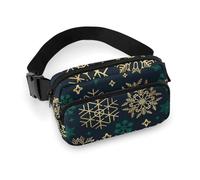 Moda Donna, Portatile, Modello Confezione Grande con Tracolla Regolabile per Corsa, Escursionismo, Allenamento, Viaggi, Compatibile con Decorazioni Natalizie con Fiocchi di Neve Dora