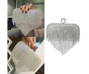 Moda donna sera frizione partito nappa borsa banchetto matrimonio con