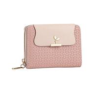 Moda Donne ID Breve Portafoglio Tinta Unita Borsa Cerniera Borsa Più Slot per Schede Pochette Nota 8 Custodia Portafoglio con Cerniera, Rosso, Taglia unica
