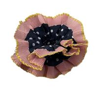 Moda Doppio Strato Pizzo Scrunchies Per Le Donne Oversize Scrunchy Coda di Cavallo Titolare Contrasto Colore Hairband Tutti gli Abbinamenti