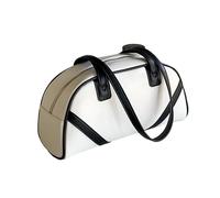 Moda Due Toni Patchwork Borsa Elegante Quotidiano Carryall Cuoio DELL'UNITÀ di elaborazione di Colore Bloccato Borsa A Tracolla, bianco, One Size