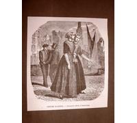 Moda e costume Giovani orfani d'Amsterdam nel 1866 Olanda o Paesi Bassi