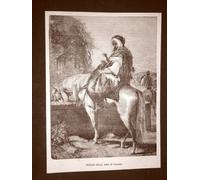 Moda e costume in Siria nel 1866 Beduino in viaggio Repubblica Araba di Siria