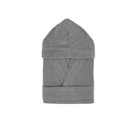Moda Egidio Accappatoio Kuveè 100% Spugna 380 gr Calibrato Uomo Donna Con Cappuccio (IT, Testo, 4XL, Regular, Regular, Plus size, GRIGIO)