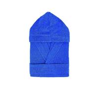 Moda Egidio Accappatoio Kuveè 100% Spugna 380 gr Calibrato Uomo Donna Con Cappuccio (IT, Testo, 5XL, Regular, Regular, Plus size, ROYAL)