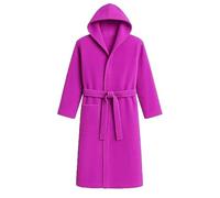 Moda Egidio Accappatoio Morbida Microfibra Con Cappuccio Bambino/a Ragazzo/a (IT, Età, 10 anni, 12 anni, Regular, FUXIA)