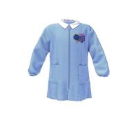 Moda Egidio Grembiule Scuola Materna Bambino Quadretto Cielo Ricamato Bottoni E Zip (ZIP, 60)