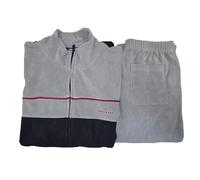 Moda Egidio Navigare Tuta-Pigiama in Pile Polar Fleece con Zip per Uomo (IT, Numero, 48, Regular, Regular, 1935 Grigio)