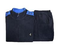 Moda Egidio Navigare Tuta-Pigiama in Pile Polar Fleece con Zip per Uomo (IT, Numero, 50, Regular, Regular, 1934 Navy)