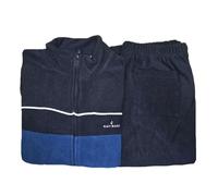 Moda Egidio Navigare Tuta-Pigiama in Pile Polar Fleece con Zip per Uomo (IT, Numero, 52, Regular, Regular, 1935 Oceano)