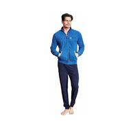 Moda Egidio Navigare Tuta-Pigiama in Pile Polar Fleece con Zip per Uomo (IT, Numero, 52, Regular, Regular, 732 Bluette)