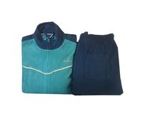 Moda Egidio Navigare Tuta-Pigiama in Pile Polar Fleece con Zip per Uomo (IT, Numero, 52, Regular, Regular, Salvia)