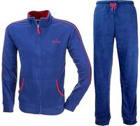 Moda Egidio Navigare Tuta-Pigiama in Pile Polar Fleece con Zip per Uomo (IT, Numero, 54, Regular, Regular, 731 Oceano)